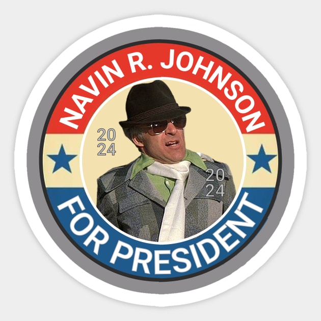 NAVIN FOR PRESIDENT Sticker by ryanmpete